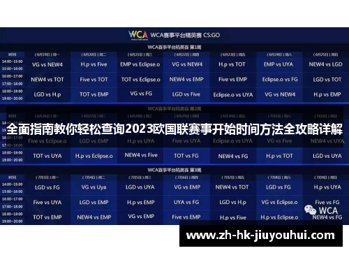 全面指南教你轻松查询2023欧国联赛事开始时间方法全攻略详解 全面指南教你轻松查询2023欧国联赛事开始时间方法全攻略详解